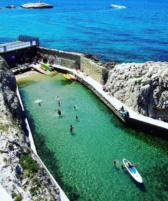 Grand Large Sur La Corniche Marseille Par Conciergerie By Sam Apartment ภายนอก รูปภาพ